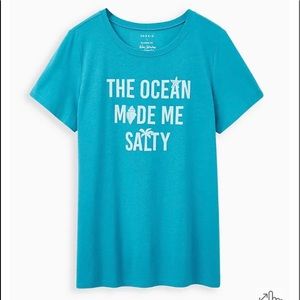 Torrid T-shirt. The ocean made me salty Graphic